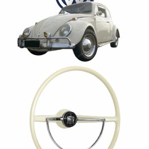 VOLANTE DIRECAO NOVO FUSCA /76 MARFIM