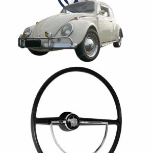 VOLANTE DIRECAO NOVO FUSCA /76 PRETO