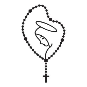 EMBLEMA SANTINHA PEQUENO PRETO