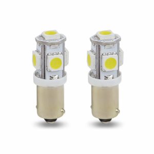 LED FAROL 5 LEDS SUPER BRANCO BASE FERRO