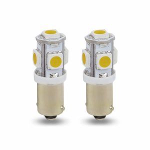 LED FAROL 5 LEDS AMARELO BASE FERRO