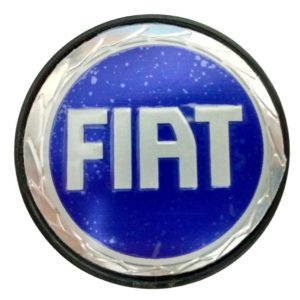 CALOTA CENTRO RODA FIAT AZUL 51MM (JOGO)