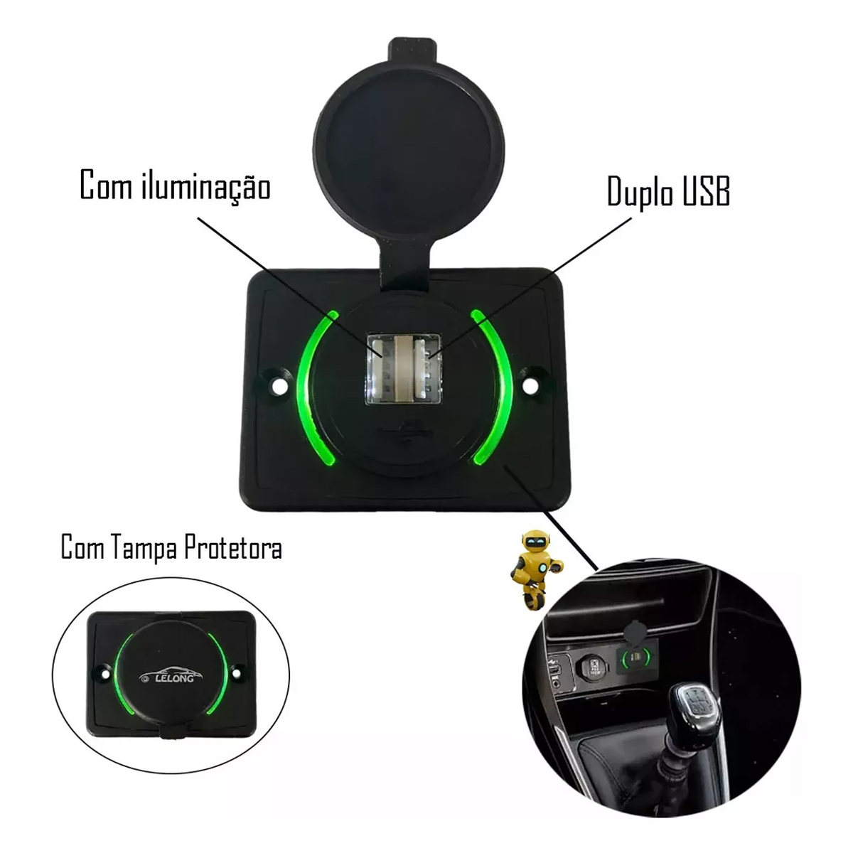CARREGADOR CELULAR VEICULAR - Imagem 2