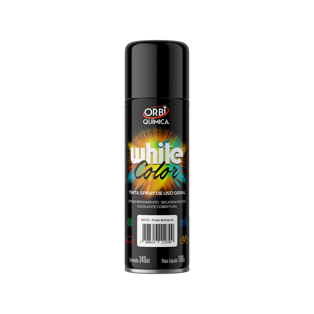 SPRAY PRETO BRILHANTE